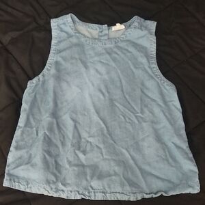 Blu Pepper Denim Blue Chambray Top